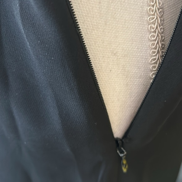 Zara Black One Shoulder Balloon Sleeve Jumpsuit NWT Size M Back Zip Chic - Picture 6 of 11